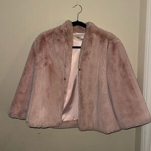 Heartloom Soft Pink Faux Fur Jacket